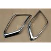Chrome Front Fog Light Cover Surrounds Trims For 2014-2016 Nissan Rogue X-Trail