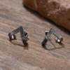 Vnox Retro Dragon Head Huggie, Vintage Stainless Steel Men Hoop Earrings, Cool Tranditinal Chinese Lucky Almut Boy Jewelry