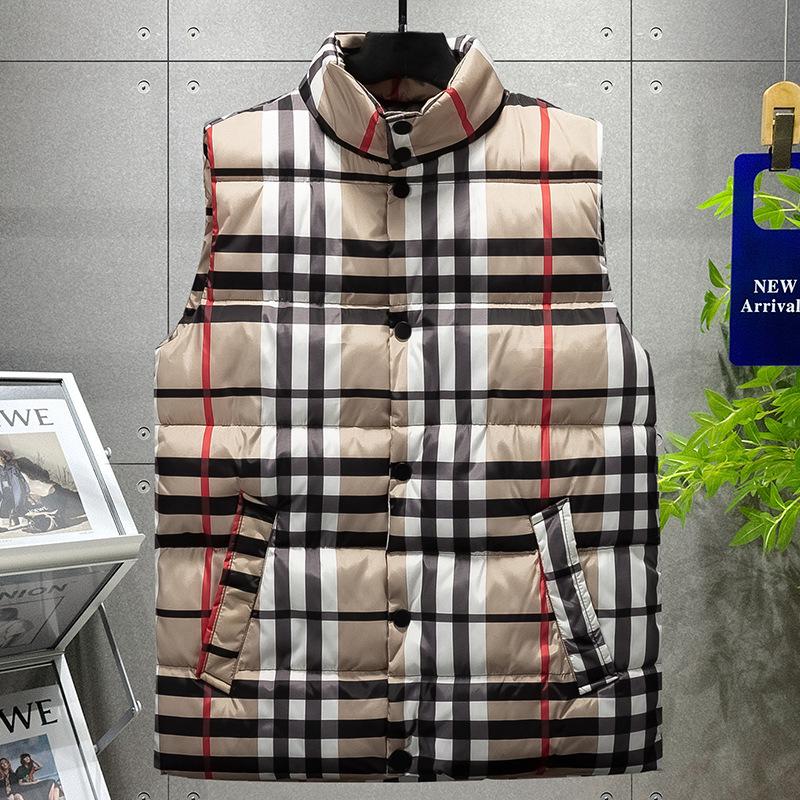 

Men s Winter Embroidered Cotton Gilet with Trendy Printed Logo L