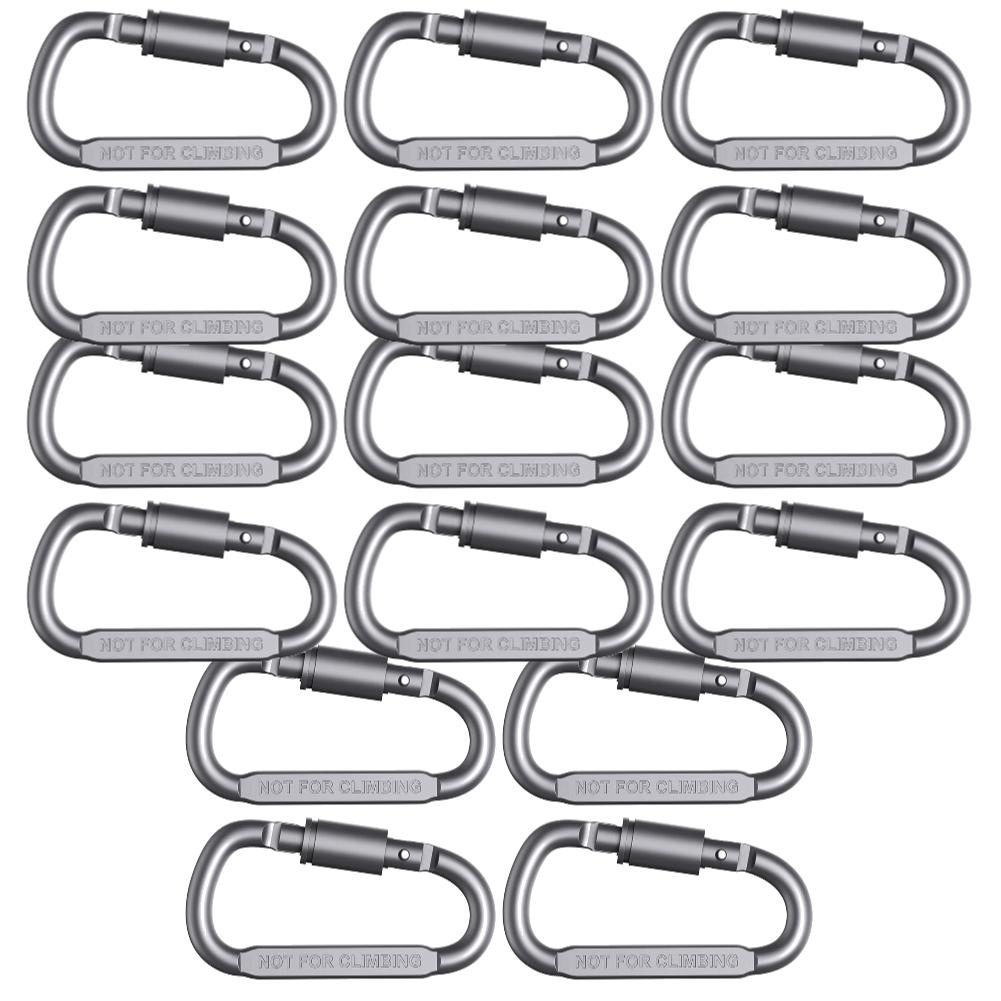2-20Pcs Mini Carabiner Clips Alluminum Alloy D-ring Buckle Spring Snap Clip Hooks Keychain Carabiner for Keys Climbing Tools