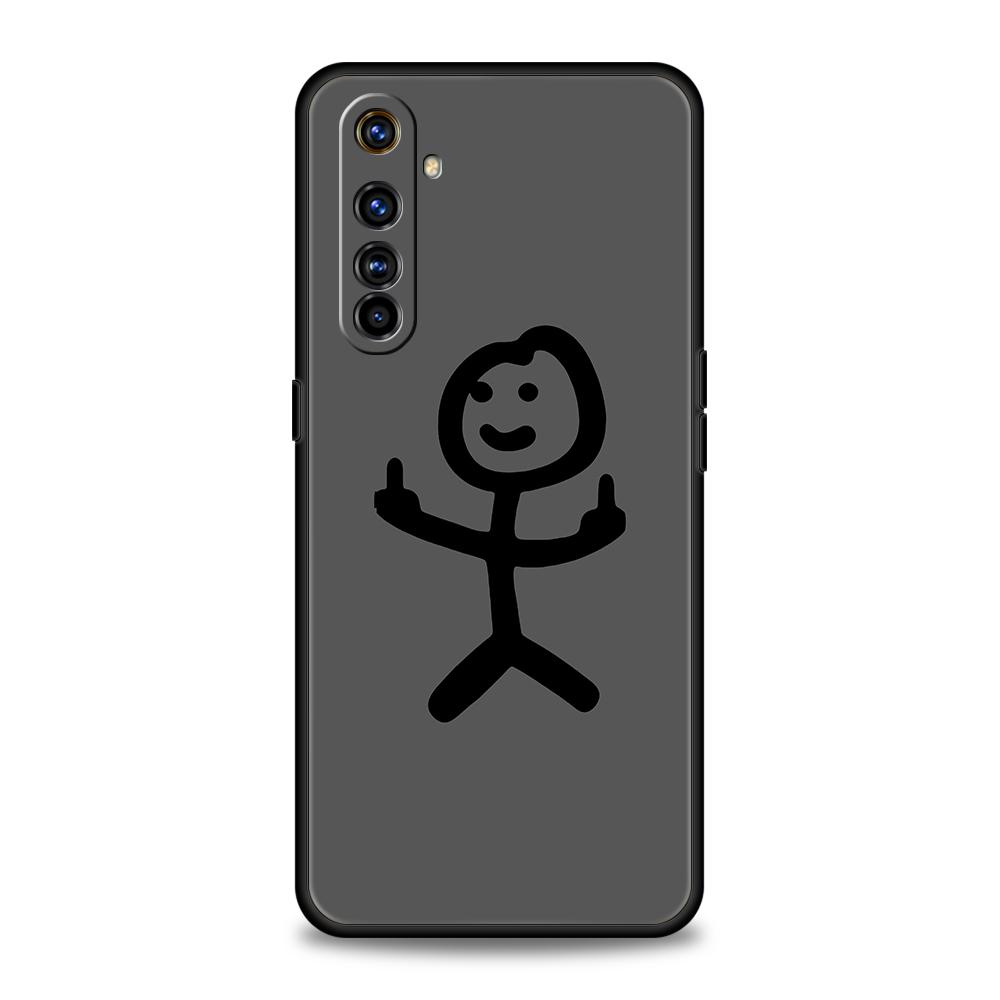 Matchman Cartoon Phone Case for Realme 8 9 10 8i 9i 6 7 GT2 C21 C25 C11 GT Neo 3T Pro Plus 5G Shockproof Silicone Shell Capa Bag