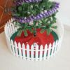 5/10/25 Pcs Christmas Fence White Picket Fence for Xmas Tree Easy Assembly Reusable Christmas Fence for Holiday Indoor Decoration