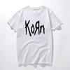 Free Shipping Unisexs T Shirts Fashion Short Sleeve Korn Rock Band Letter T Shirt Cotton High Street Tee Shirts Plus Size