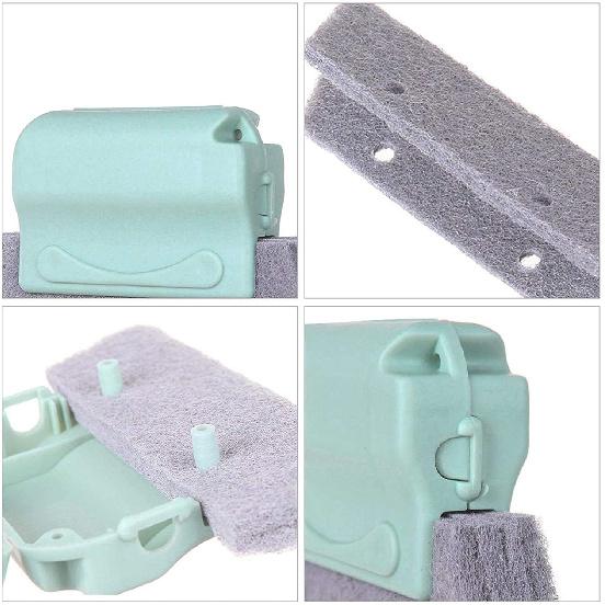 Window Groove Cleaning Brush Set Magic Window Track Cleaning Tools, Tile Lines Brush, Window Blind Duster