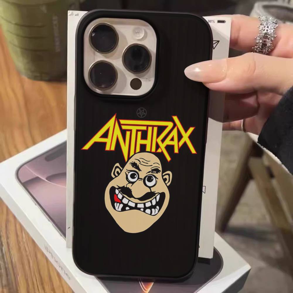 

A-ANTHRAX Band Soft Corrugated Transparent Phone Case For IPhone 17 15 16 11 12 13 14 Pro Max Plus Pro iPhone 14 pro