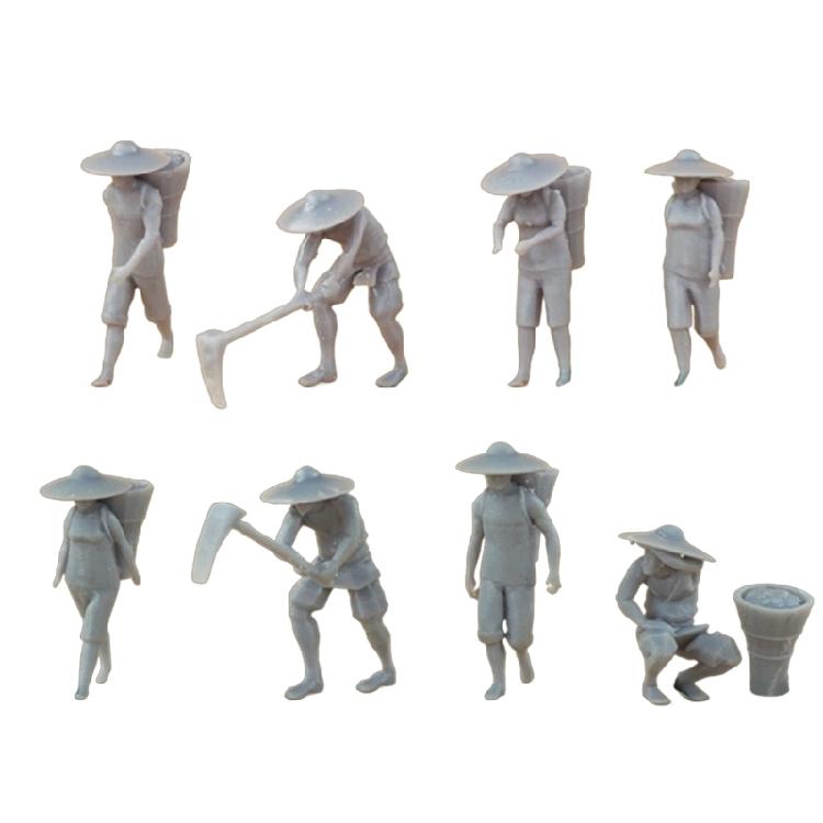 Enhances Miniature World 1/87 Scale DIY Resins Farm Scene Figures, Realistic Detailing for Collectors