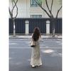 Kumikumi New Chinese Blooming Ribbon Long sleeve One piece Dress Women clothing Autumn Chic Age-Reducing Slim fit Slimming Long dress