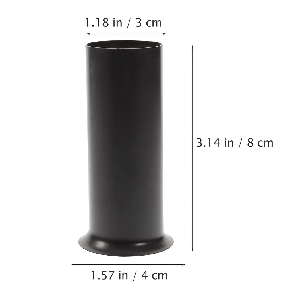 6Pcs Metal Chandelier Base Sleeves Flanging Sleeves Wide Stable Base for Bulbs Crystal Chandelier Accessories