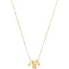 Brand Logo Necklace Women's Gold