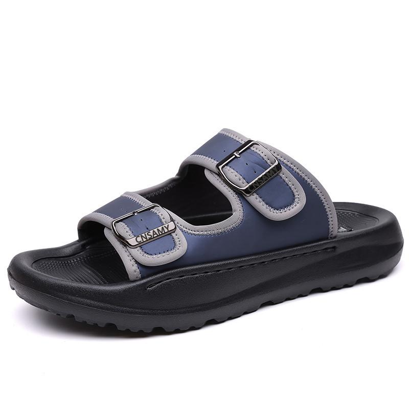 Men's Slippers 2025 Summer Breathable Outdoor Beach Sandals Non Slip Flip Flops New Flat Slippers High Quality Men's Shoes