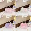 Charming Mini Butterfly Knot Chain Shoulder Bag For Kids With Pearl Handle