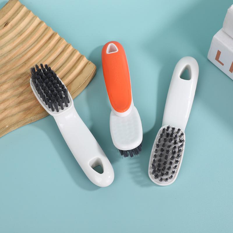 Cleaning Brushes Soft Pp Bristles With Handle Perfect For Shoes Clothes Home Use
