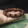 Black Rosewood Bamboo Joint Bracelet, Rising Step by Step Prayer Beads