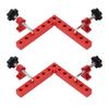 2 Sets 90 Degree Positioning Square Aluminium Alloy Metric Imperial Scale Right Angle Corner Clamp f