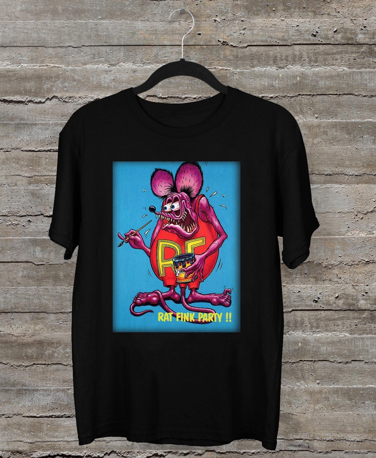 Collection Ed Roth Rat Fink Basic Black S2345XL Unisex T-shirt TMB870 XL
