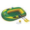 Igarashi Two-Person Inflatable Boat Set 198x117cm All with Pump 3-Chamber Large GR/YE 4970134250298