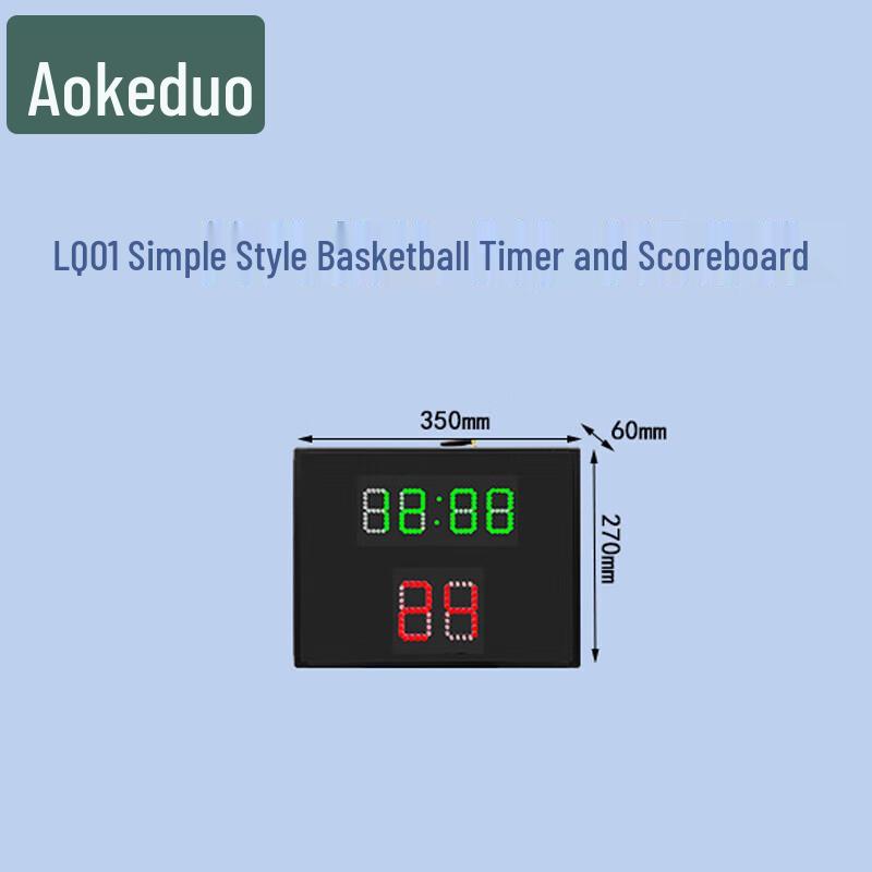 Aokedu Electronic Scoreboard with 24-Second Countdown Timer