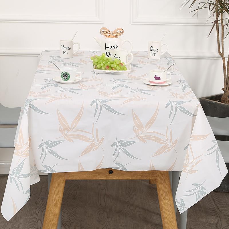 Home Tablecloth, Anti-scalding, Waterproof, Oil-proof, No-wash PVC Plaid Coffee Table Table Mat, Dormitory Tablecloth