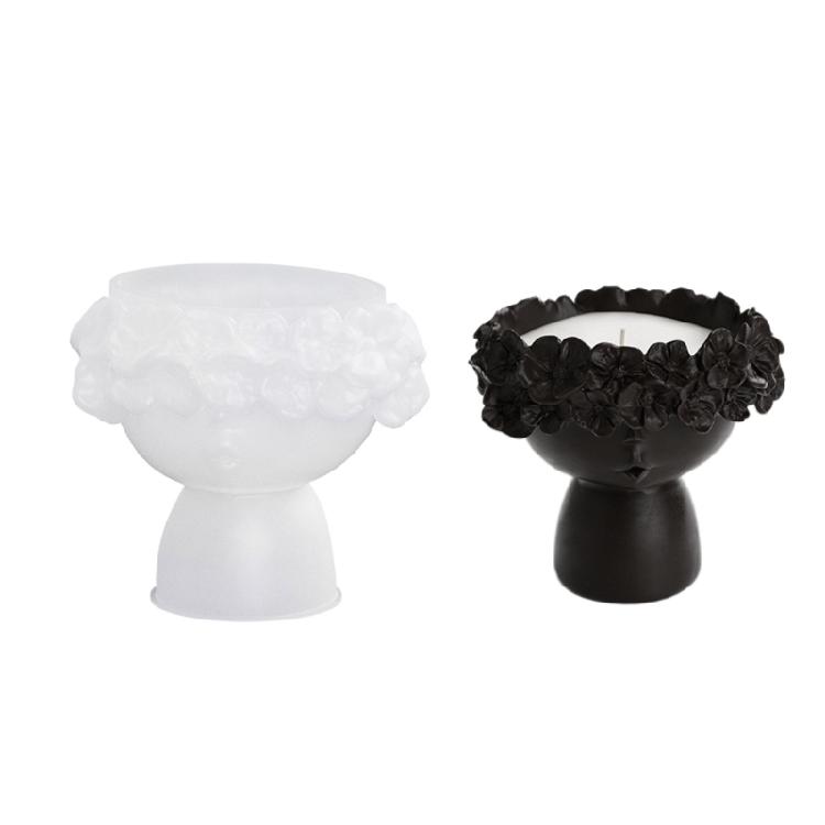 Clay Moulds Silicone Material Hand Making Molds Silicone Candlestick Making Mold 1