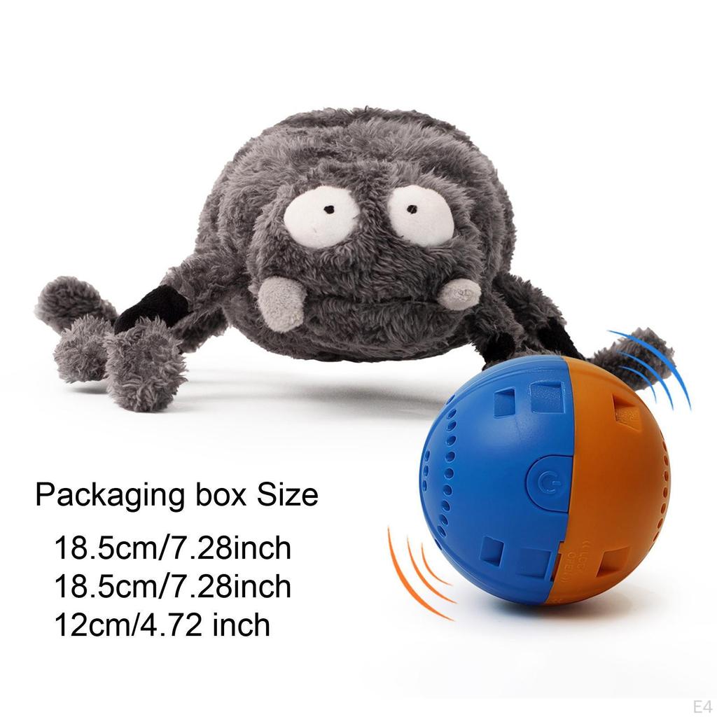Bouncing Interactive Dog Toy Ball Squeaky Pet Plush for Small Large