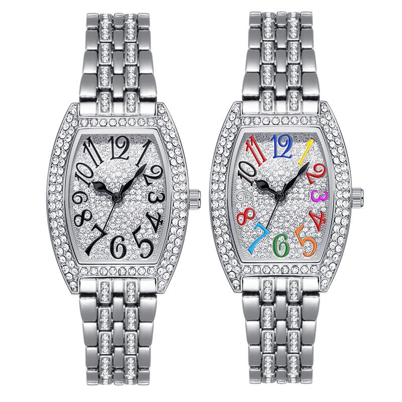 Fashion Diamond Barrel Type Women'S Watch Classic Gypsy Bracelet Waterproof Women'S Watch