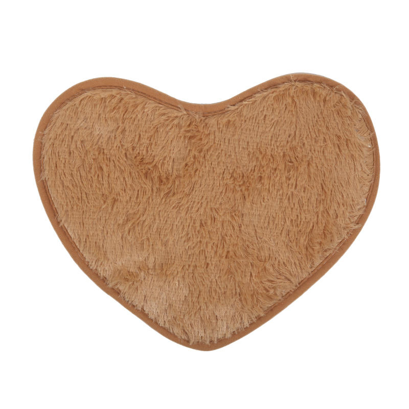 Heart Shaped Rugs Soft Non Slip Doormat Washable Water Absorbent Rugs for Home Entrance Bathroom Shower Floor Decor
