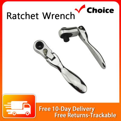 Mini 1/4 Inch 72-Tooth Double Headed Ratchet Wrench Repair Hand Tools Repair Tool Screwdriver Bit for Tight Spaces