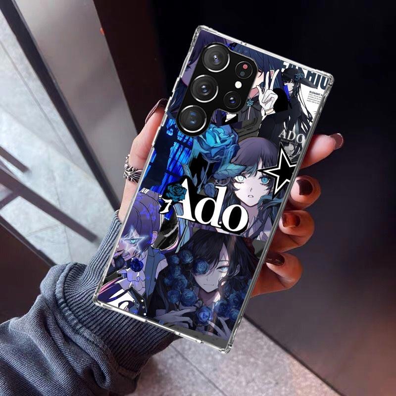 

Ado Kyogen X Uta Phone Case For Samsung Galaxy S23 S24 S25 Edge S26 Ultra S22 + S21 Plus S20 FE Cover Silicone Print Shell Galax Samsung S21 Plus