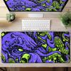 Oktopus Meeresungeheuer Punk Mauspad Groß Gamer Tastatur Schreibtischmatte Computer Gaming Matte XXL Erweitert 30x60cm Büro PC Zubehör