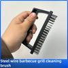 Nerezový drátěný kartáč na gril s ergonomickou rukojetí - Opakovaně použitelný, odolný nástroj na čištění grilu pro venkovní vaření