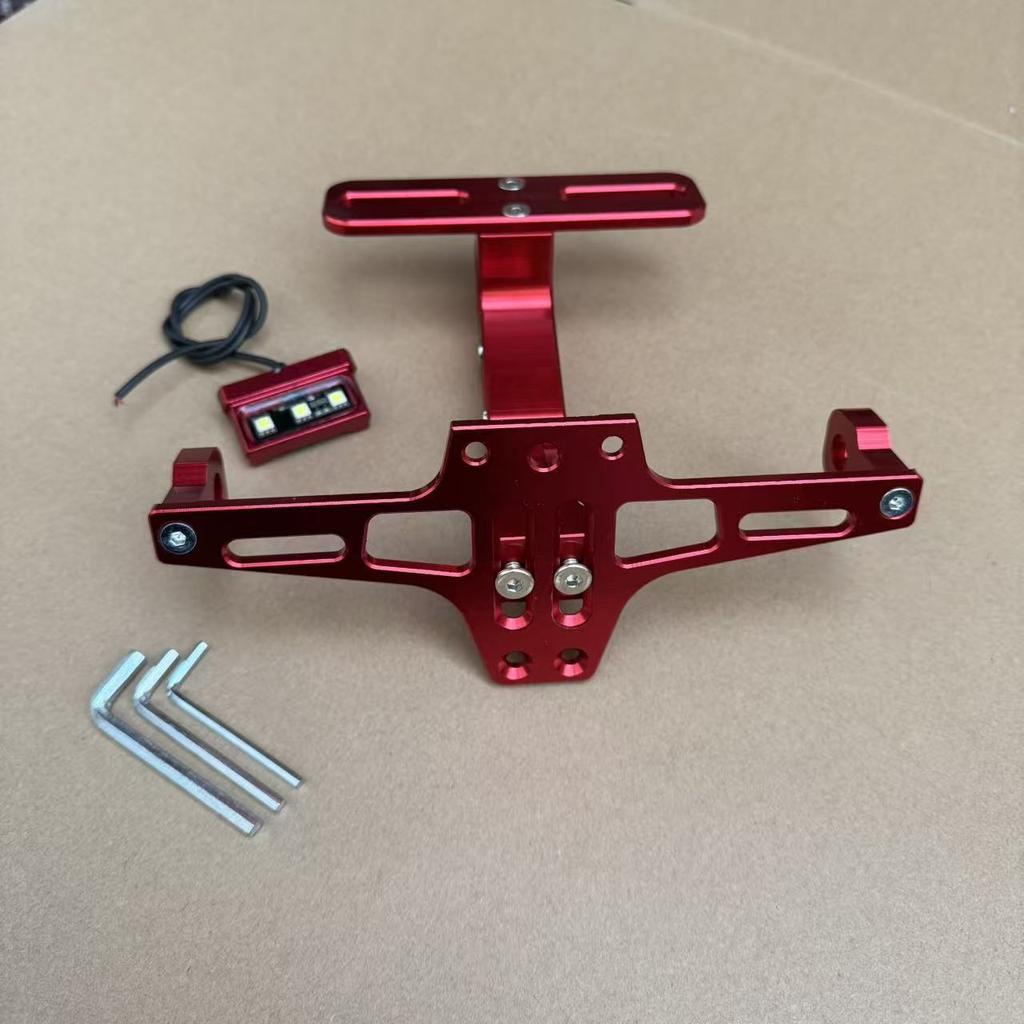 Cross Border Motorcycle Modification Aircraft License Plate Holder Adjustable Aluminum Alloy Bracket Support