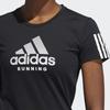 Adidas Run It Tee BoS Logo Print Sports Crew Neck Comfortable Casual American Vintage Short Sleeve T-Shirt Women Tops Black ED5864
