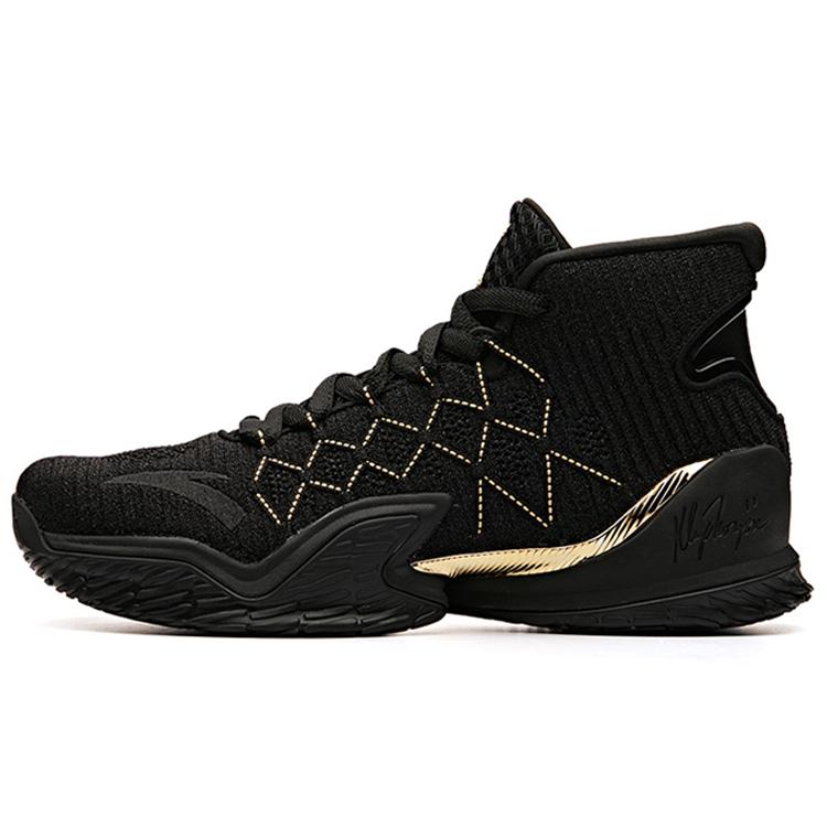 

Anta KT3 Finals Thompson High top Basketball Shoes Men s Black Gold 11831101-2 39