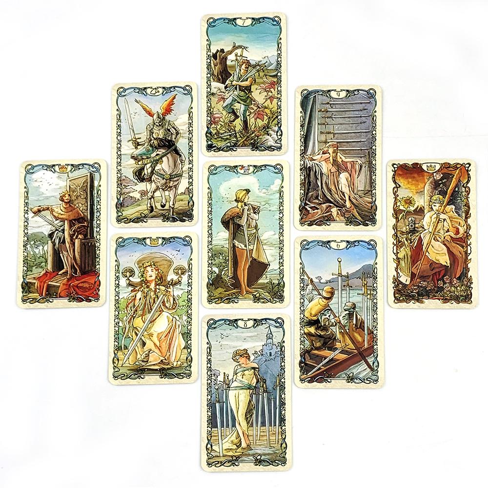 New Tarot Cards A 78 Oracle English Visions Divination Edition Borad Playing Games Family Leisure Gathering Card Games