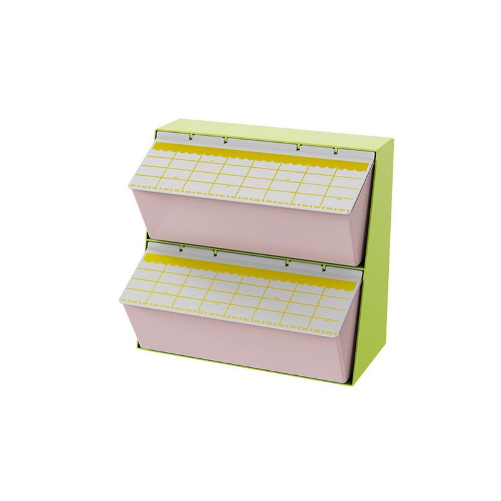 Large Capacity Tea Bag Storage Box Dustproof Desktop Storage Box  for Home