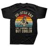 Tricou de vară cu mânecă scurtă de Jiu Jitsu tata BJJ tata tricou Vintage amuzant retro stil tatuaj grafic bumbac streetwear cadouri de ziua de naștere stil de vară