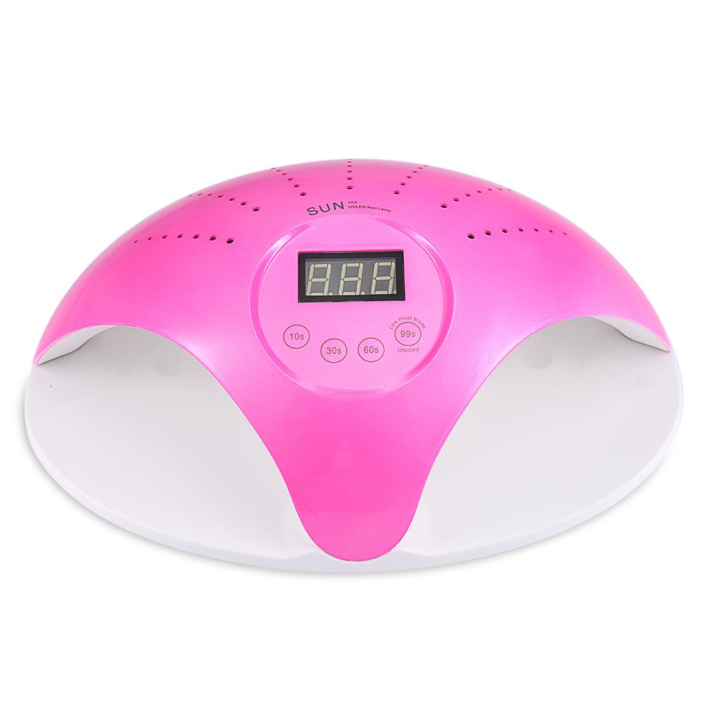 SUN 669 UVLED Nail Lamp Dryer Nail Art Tools for Nail Gel Polish with Smart Sensor Red Rose