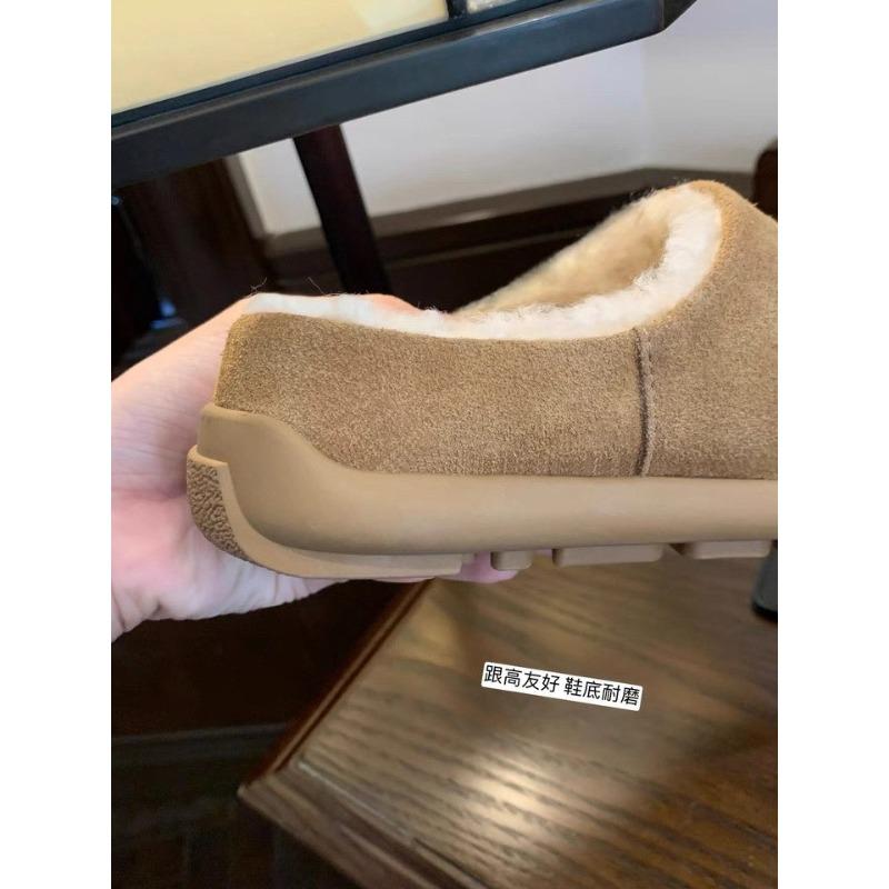 Platform 2025 Winter New Snow Wool Baotou Fleece Thickening Warm Casual Cotton Slippers