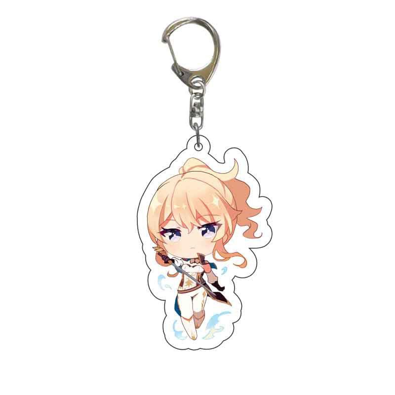 Key Acrylic Chain Key Chain Venti Klee Barbara Diluc Key Ring Pouch Pendant
