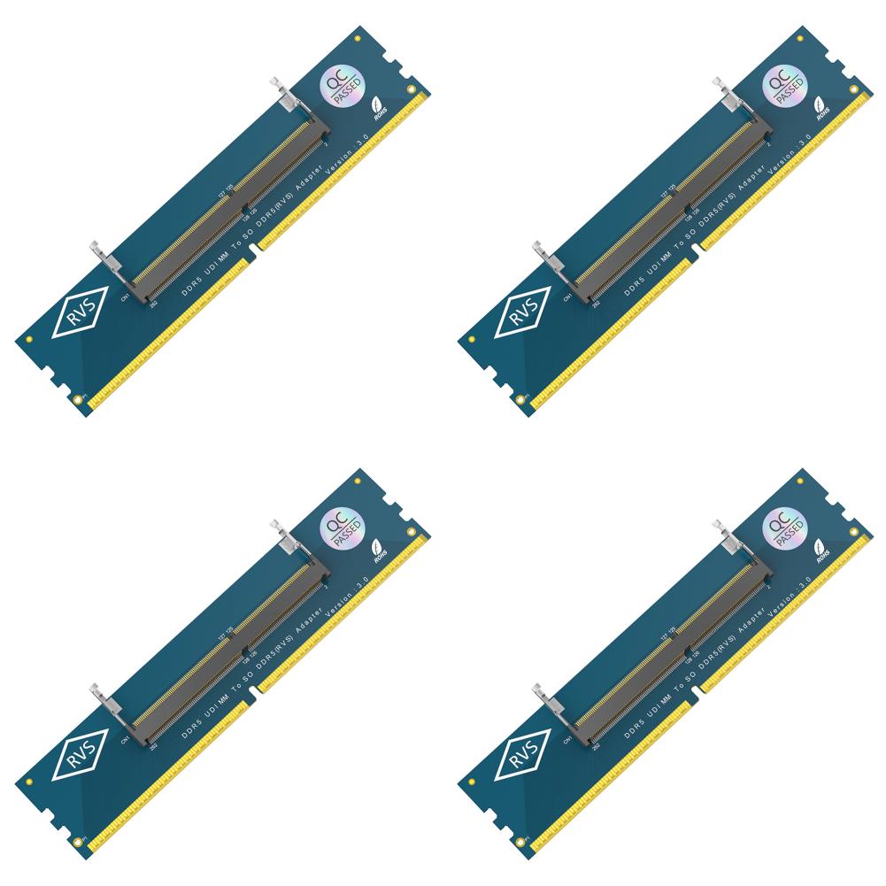 Memory Tester Converter SO DDR5 to DDR5 U-DIMM Laptop DDR5 Memory SO-DIMM to PC Desktop DIMM Riser Card Expansion Adapter for PC