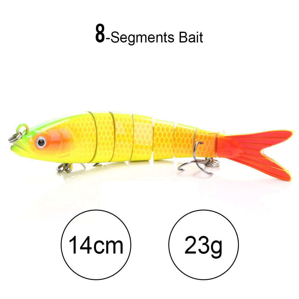10cm 10g Sinking Crankbaits Fishing Lure 10-segments Wobbler Hard Artificial Bait For Pike Fishing Accessories Swimbait