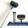 3pcs Extension Tubes + 1pc Roller Head-Professional Home Paint Roller Set with Large Self-Priming Brush,Ideal for Latex and Wall Paint,Smooth Coating