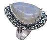 Moonstone Natural Gemstone Antique Silver Ring US Size-8.25 R 4984