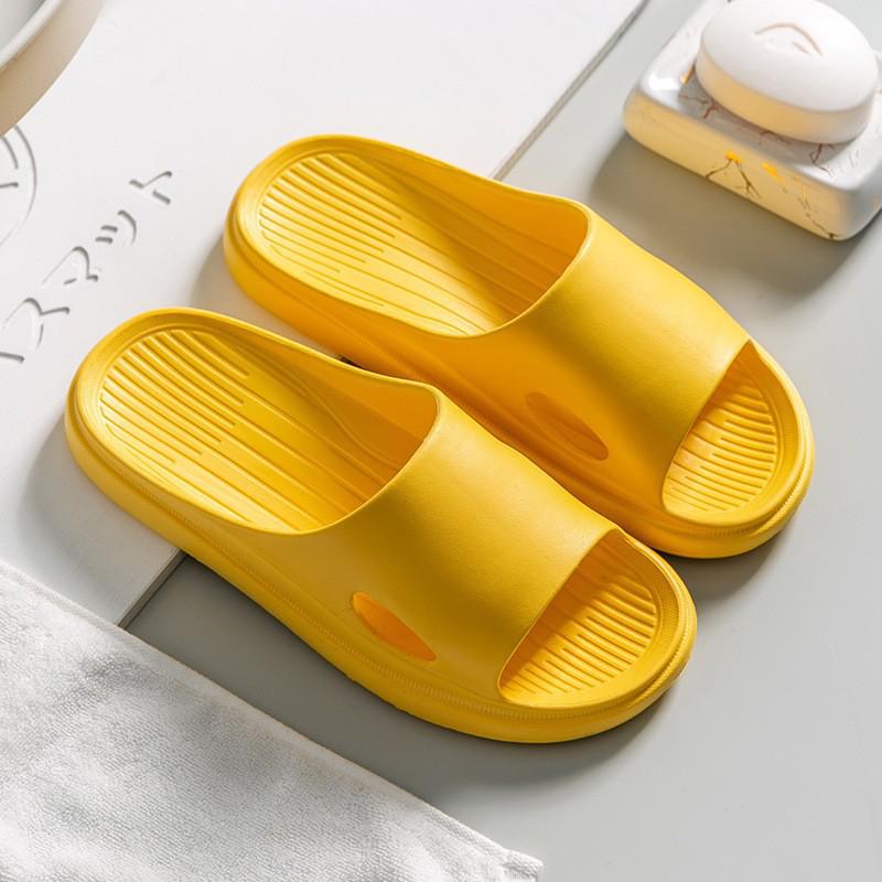 Unisex Summer Bathroom Slippers: Lightweight, Thick-Soled, Indoor Cool Shoes for Couples