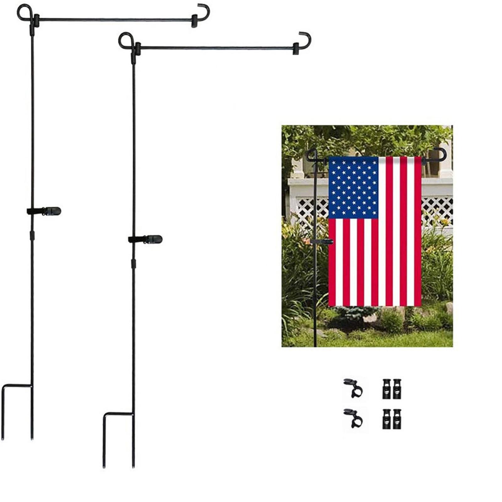 

Кронштейн для флагштока для открытого сада, художественный садовый двор из окрашенного железа, вставка для флагштока для праздничного украшения One Size