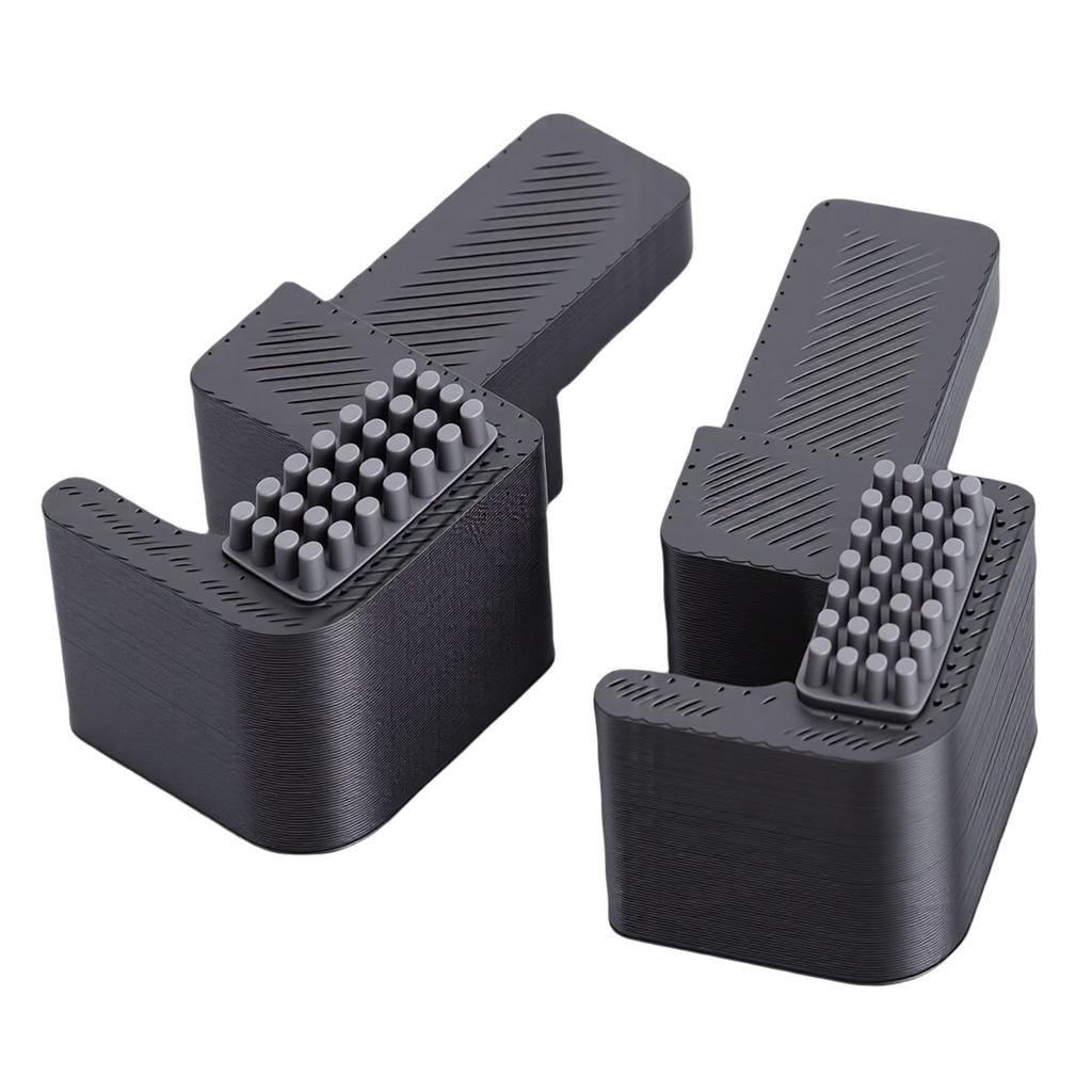 2Pcs Nozzle Wiper Fit for Bambu Lab P2S 3D Printer Aluminum Alloy Base 4Pcs Silicone Brushes High Temperature Resisting
