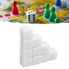 30 Pcs 16mm Dice Set Six Sided Blank Dice Write On   Game for Math Teaching Education