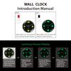 High-Quality 1Pc Glow-In-The-Dark High-Quality Wall High-Quality Clock, High-Quality Silent Non-Ticking, Battery-Powered Glow-In-The-Dark