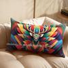 2D Colorful Deer Pattern Pillow Cover Suitable For Sofa Bedroom Car Pillow Cover Cushion Rectangular Back Cushion