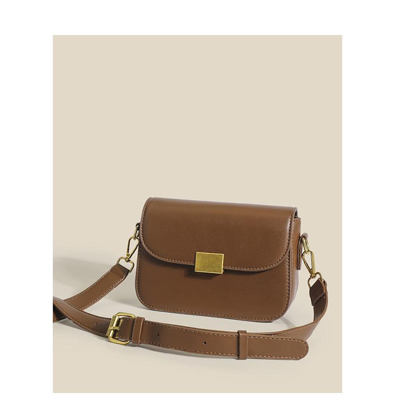 Small Bag Simple French Underarm Bag  Spring and Summer Versatile Textured Women's Bag  One Shoulder Crossbody Small Square Bag Tofu Bag